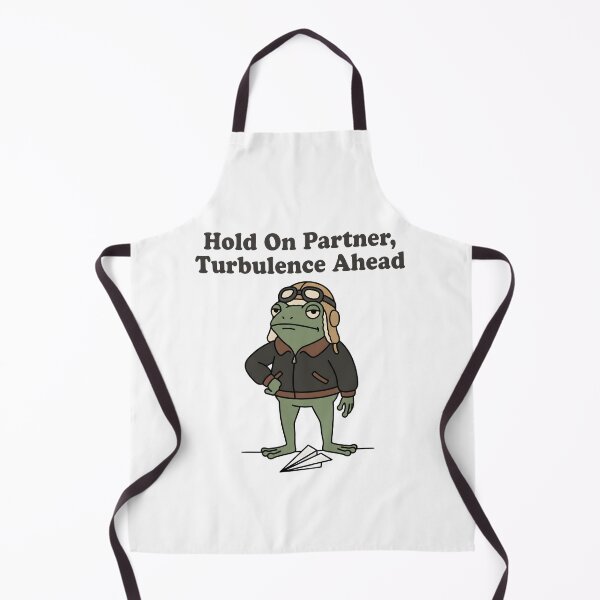 Item preview, Hold On Partner Turbulence Ahead Funny Pilot Frog T-Shirt | Aviation Humor Gift designed and sold by StickerNestYou.