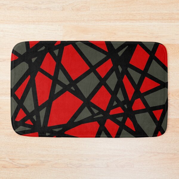 Item preview, Minimalist Red Abstract Geometric Lines Graphic designed and sold by taiche.