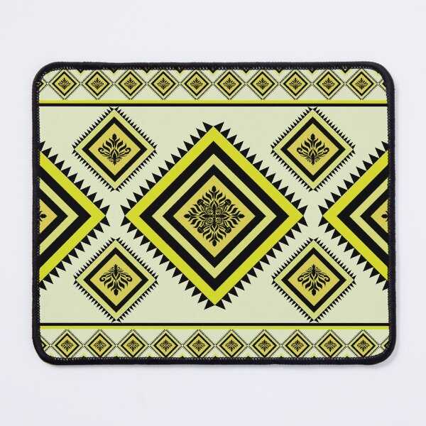 Item preview, Luxury Black and Yellow Geometric Diamond Seamless Ornamental Pattern Background designed and sold by ChaReePat.