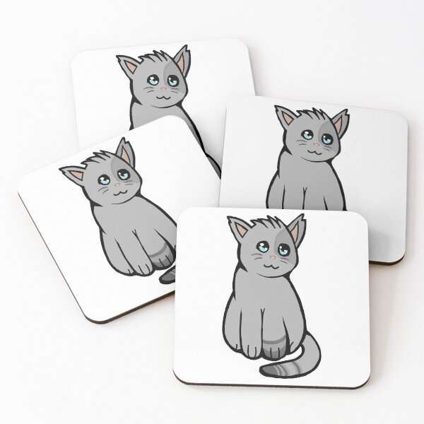 Item preview,  Grey Cat Charbon Sitting Down Looking Up designed and sold by YHK13.