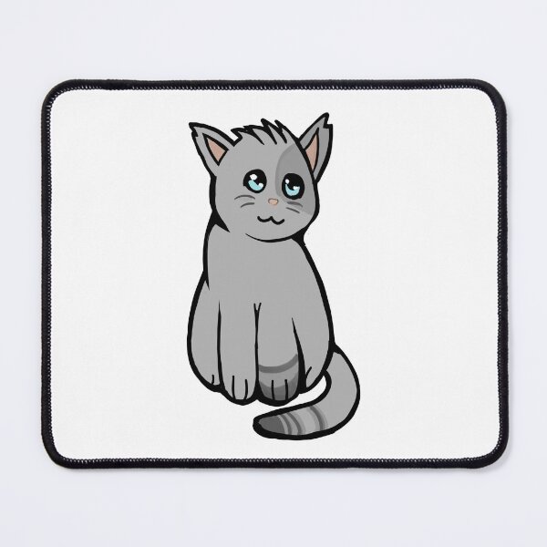 Item preview, Grey Cat Charbon Sitting Down Looking Up designed and sold by YHK13.