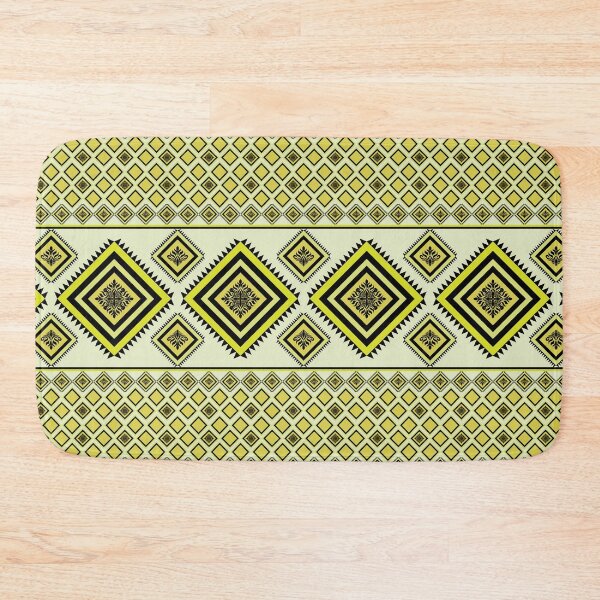 Item preview, Luxury Black and Yellow Geometric Diamond Seamless Ornamental Pattern Background designed and sold by ChaReePat.