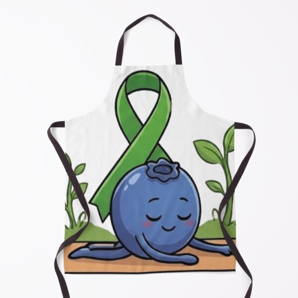 Item preview, Blueberry Child Pose Green Ribbon Self Care Rest designed and sold by moTshiTshi.