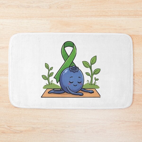 Item preview, Blueberry Child Pose Green Ribbon Self Care Rest designed and sold by moTshiTshi.