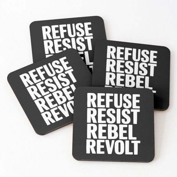 Item preview, Refuse Resist Rebel Revolt designed and sold by Frank Ring.