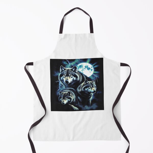 Item preview, Mystic Wolves Under Full Moon | Dramatic Wolf Pack Art designed and sold by WonderWaresGifts.