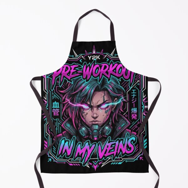 Item preview, Pre-Workout In My Veins Anime Gym - Cyberpunk Gym Rat Meme designed and sold by OLLI_STORE.