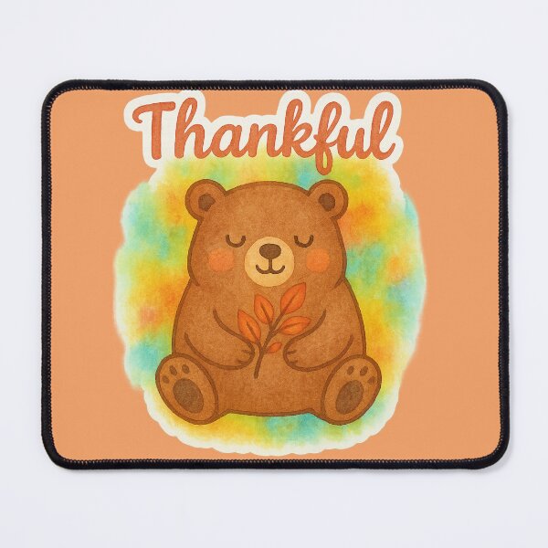 Item preview, Thankful bear - background designed and sold by Krachtvanjehart.