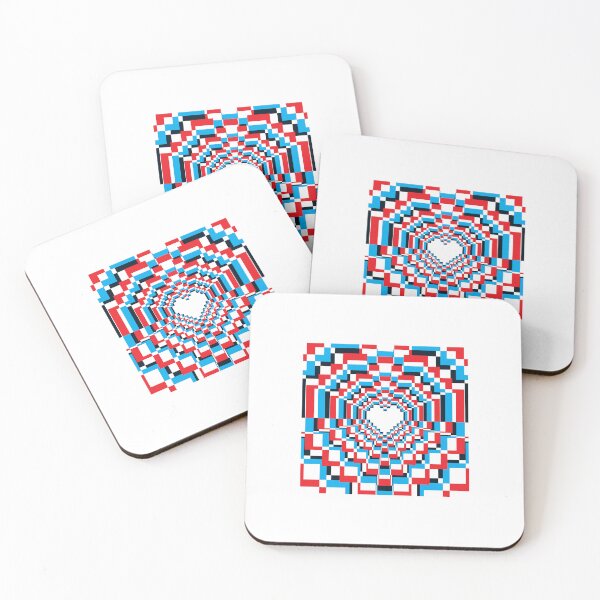 Item preview, Pixel Heart Kaleidoscope - 3D 2 designed and sold by animinimal.