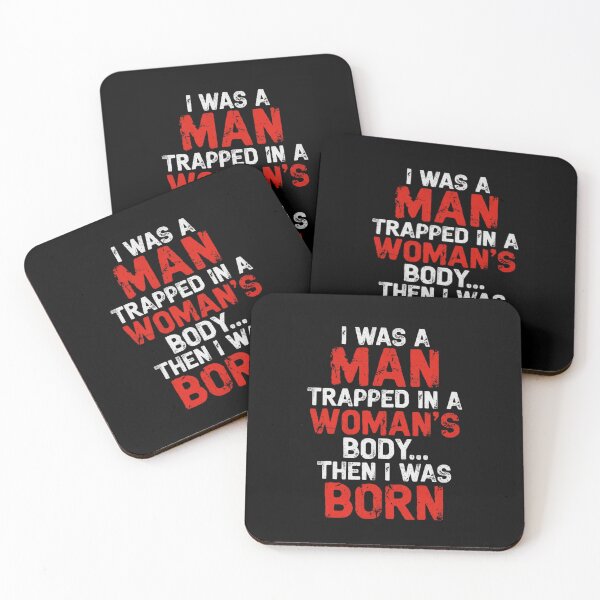 Item preview, Trapped In A Womans Body Then I Was Born - Funny Dad Joke designed and sold by haitrieuic96.