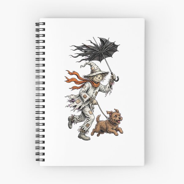 Item preview, Windy Scarecrow Walking Dog In Storm - Halloween Dog designed and sold by Neurospicy Trolls.