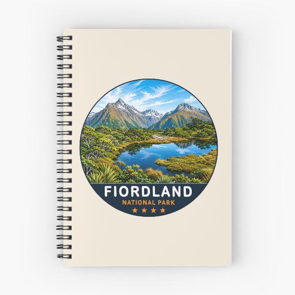 Item preview, Fiordland National Park New Zealand Vintage Fjord & Mountain Landscape designed and sold by Gideon Emmerich.