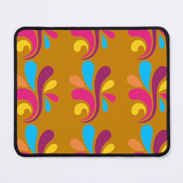 Item preview, Colorful Retro Abstract Swirls Mustard Gold designed and sold by Jyoti-Quotes.