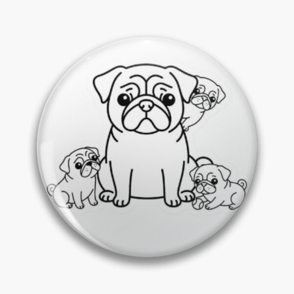 Item preview, Pug Family  designed and sold by Snurly.