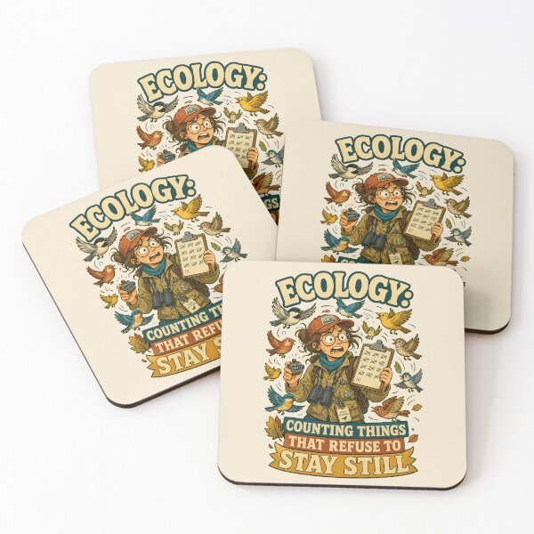 Item preview, Ecology: Counting Things That Refuse to Stay Still – Ecologist Humor designed and sold by Little Chookcha.