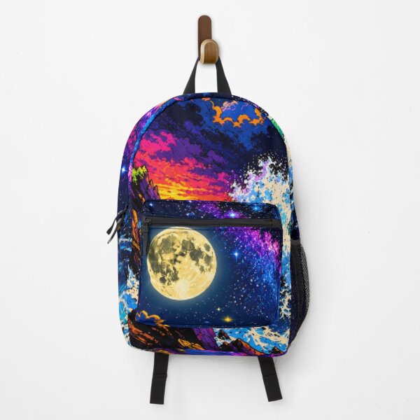 Item preview, Celestial Ocean Dreams | Vibrant Pop Art Moonlit Seascape & Milky Way Landscape designed and sold by Nexus Space.