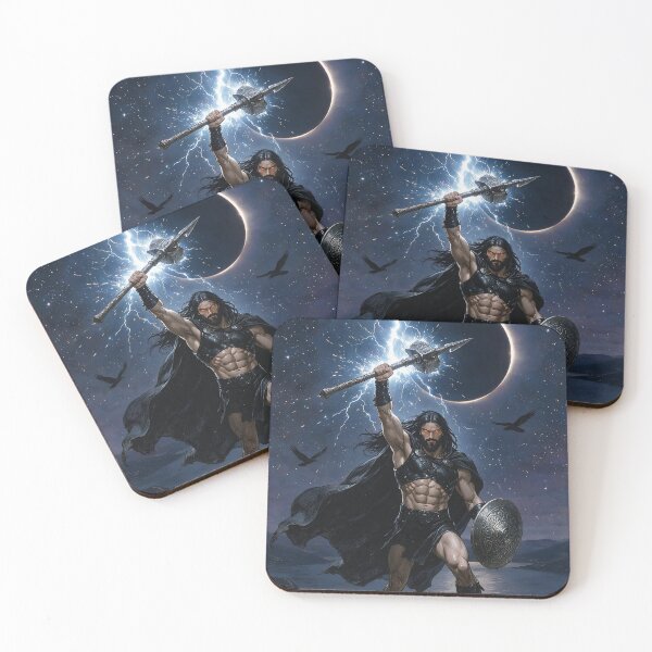 Item preview, Authentic Thor - Dark Viking Thunder God under Dark Eclipse designed and sold by Resilient Mythos.