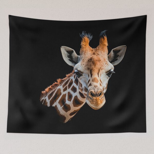 Item preview, Giraffe head, African motifs designed and sold by Kirei-Lily.