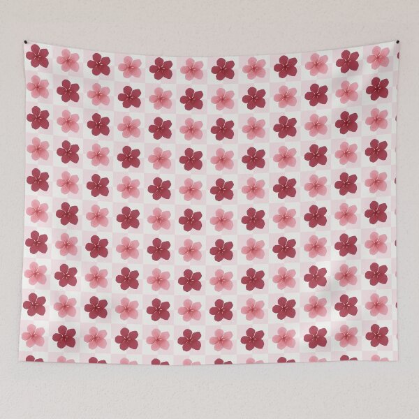 Item preview, Cherry Blossom Checkered Pattern Design designed and sold by Zaya_art.