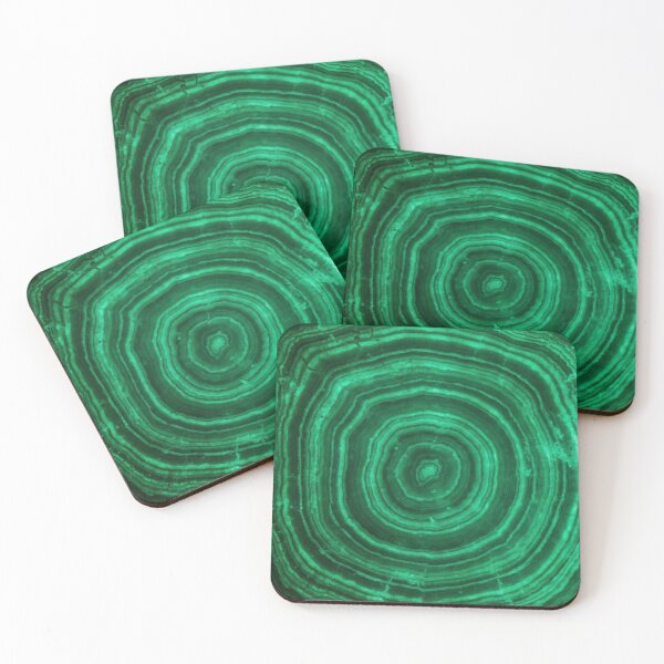 Item preview, Natural Malachite Concentric Rings Stone Texture designed and sold by SurfaceCraft Studio.