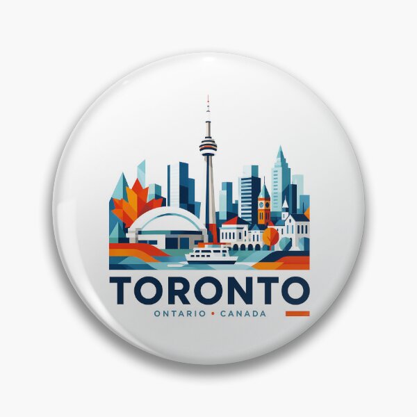 Item preview, Toronto Canada Travel Souvenir - CN Tower & Waterfront Skyline Art designed and sold by OzzFrequency.