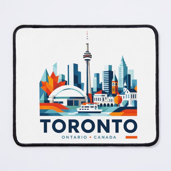 Item preview, Toronto Canada Travel Souvenir - CN Tower & Waterfront Skyline Art designed and sold by OzzFrequency.