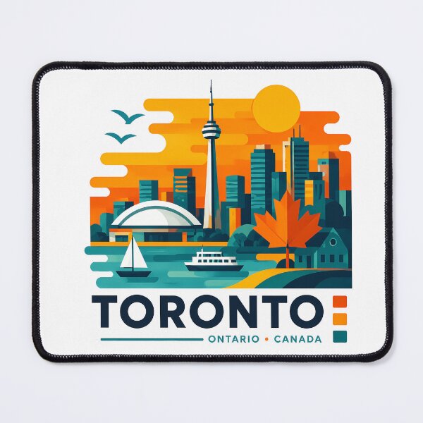 Item preview, Toronto Canada Travel Souvenir - CN Tower & Waterfront Skyline Art designed and sold by OzzFrequency.