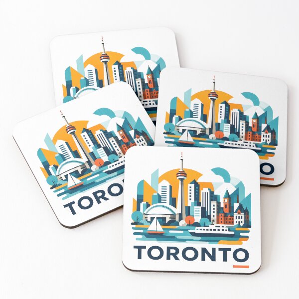 Item preview, Toronto Canada Travel Souvenir - CN Tower & Waterfront Skyline Art designed and sold by OzzFrequency.