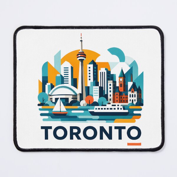 Item preview, Toronto Canada Travel Souvenir - CN Tower & Waterfront Skyline Art designed and sold by OzzFrequency.