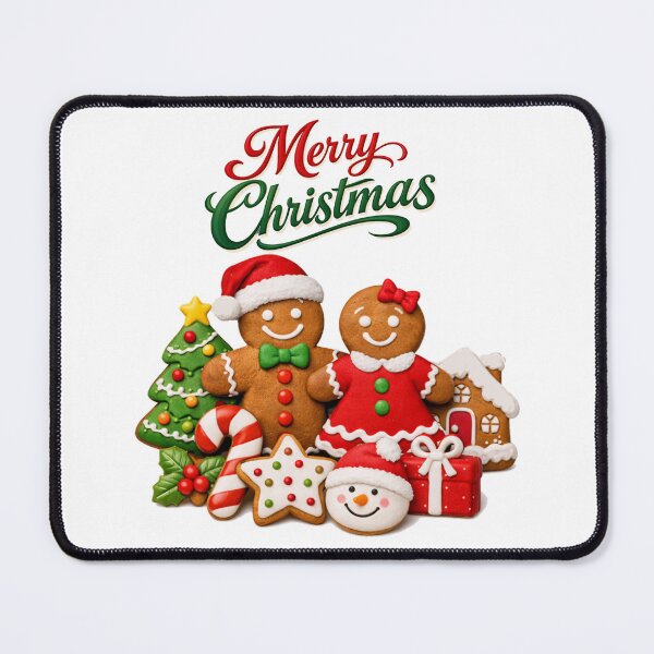 Item preview, Cute Gingerbread Christmas Sticker - Festive Holiday Art designed and sold by DeliaDesignsCo.