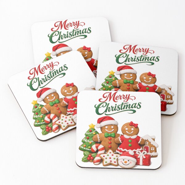 Item preview, Cute Gingerbread Christmas Sticker - Festive Holiday Art designed and sold by DeliaDesignsCo.
