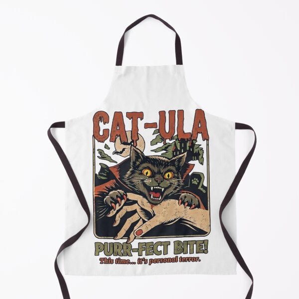 Item preview, Cat-Ula Purr-fect Bite – Funny Vampire Cat Halloween Design | Spooky Black Cat Meme designed and sold by BlackCat Vibe.