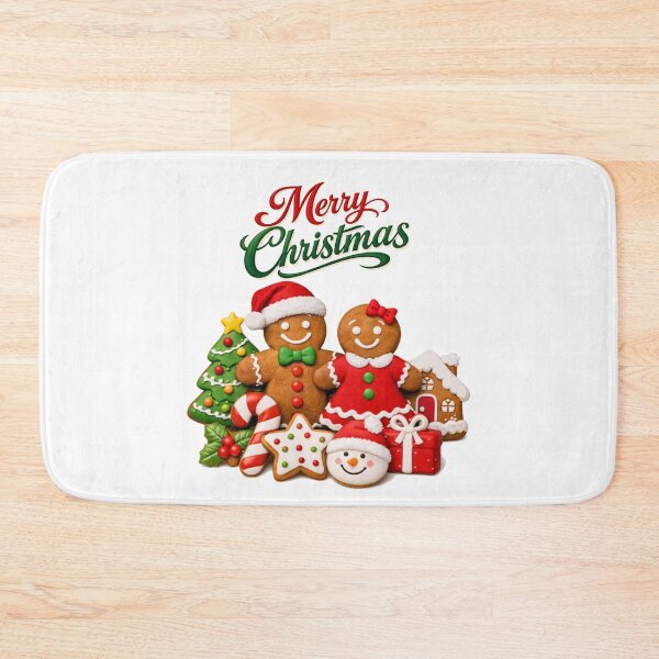 Item preview, Cute Gingerbread Christmas Sticker - Festive Holiday Art designed and sold by DeliaDesignsCo.