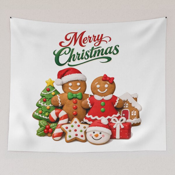 Item preview, Cute Gingerbread Christmas Sticker - Festive Holiday Art designed and sold by DeliaDesignsCo.