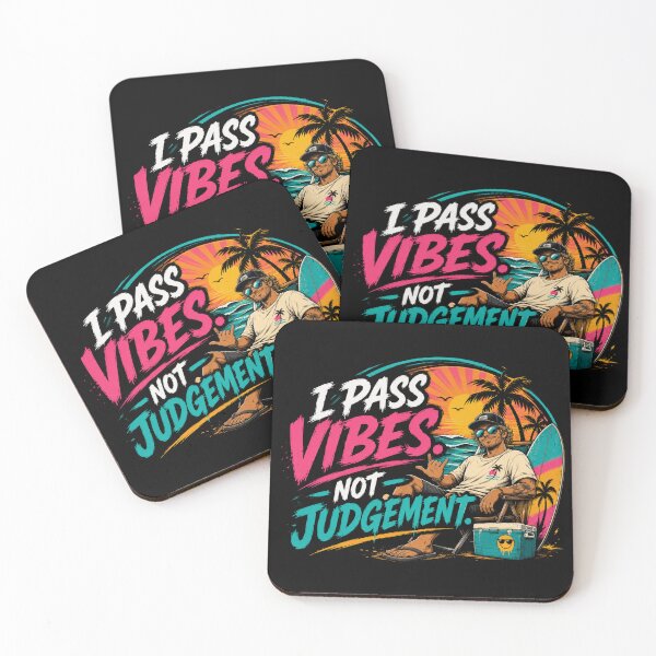Item preview, Good Vibes No Judgement | Beach Summer Graphic T-Shirt designed and sold by EverclearDesign.