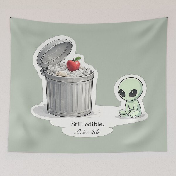 Item preview, Still Edible - Alien Blogger designed and sold by LuluLeb.