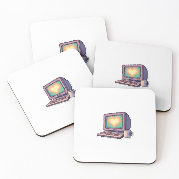 Item preview, Cute Retro Pixel Art Computer Heart Screen designed and sold by ByKayaPrints.