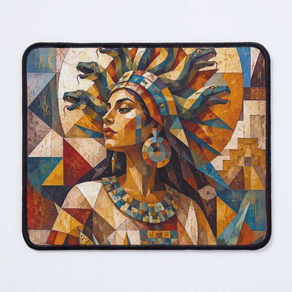 Item preview, Aztec Goddess with snake hair painting designed and sold by GalleryKauffeld.