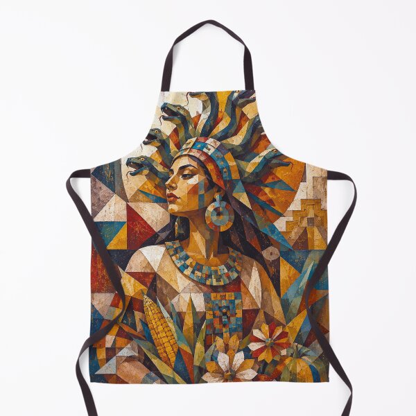 Item preview, Aztec Goddess with snake hair painting designed and sold by GalleryKauffeld.