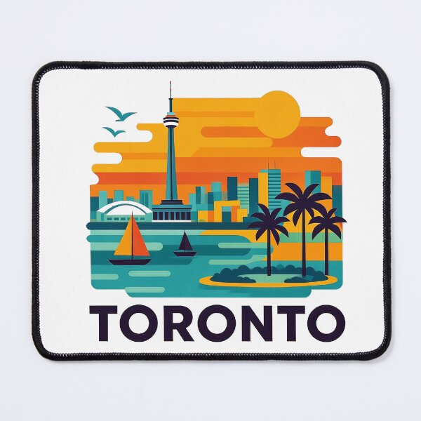 Item preview, Toronto Canada Travel Souvenir - CN Tower & Waterfront Skyline Art designed and sold by OzzFrequency.