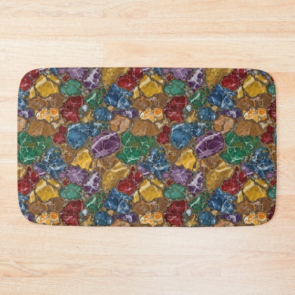 Item preview, Rainbow Geode Stone Mosaic - Luxury Marble & Gold Vein Art designed and sold by mackyartsstudio.