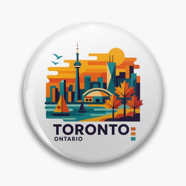 Item preview, Toronto Canada Travel Souvenir - CN Tower & Waterfront Skyline Art designed and sold by OzzFrequency.