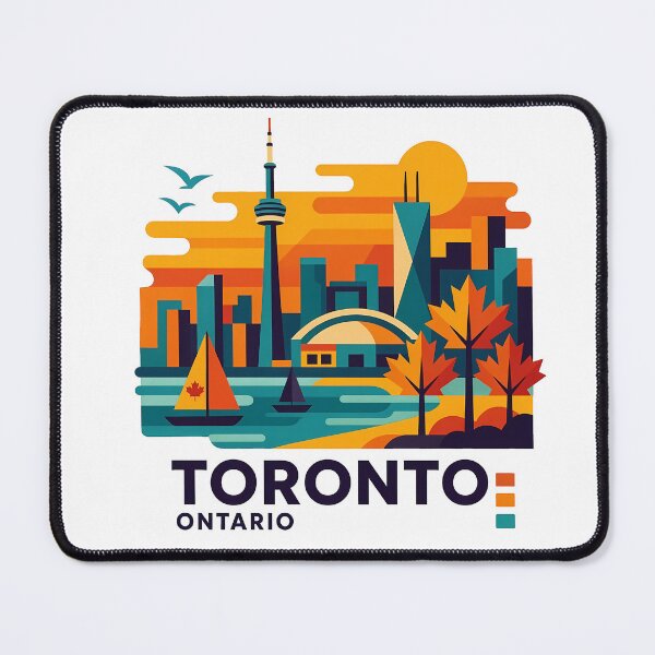 Item preview, Toronto Canada Travel Souvenir - CN Tower & Waterfront Skyline Art designed and sold by OzzFrequency.
