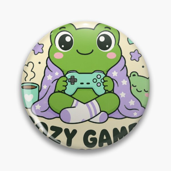 Item preview, Frog Gamer Cute Gaming Sticker Gift designed and sold by RedRubyBubble.