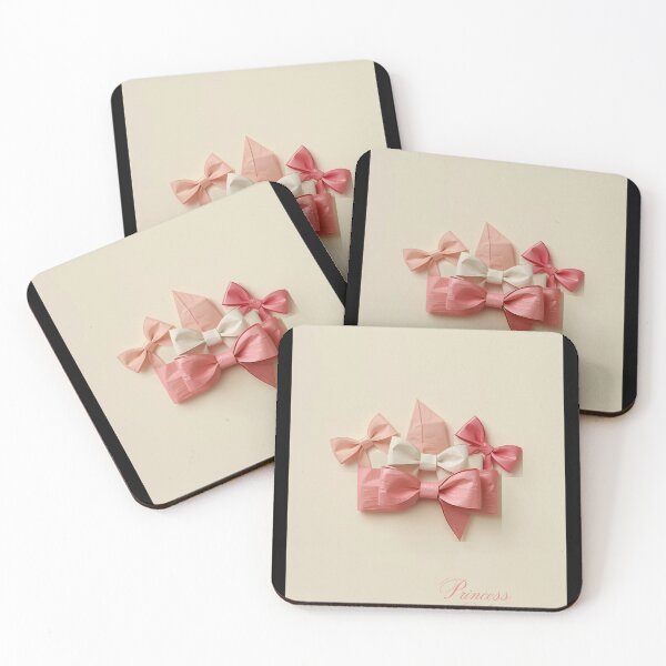 Item preview, Soft Pink and Cream Decorative Ribbon Bows Set designed and sold by SatinPosterCo.