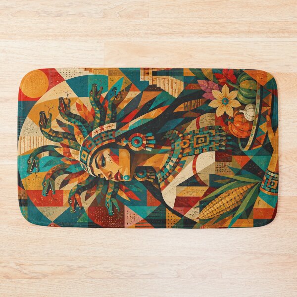 Item preview, Aztec Goddess with snake hair painting designed and sold by GalleryKauffeld.