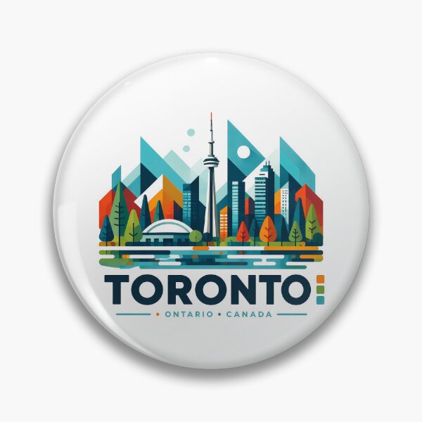 Item preview, Toronto Canada Travel Souvenir - CN Tower & Waterfront Skyline Art designed and sold by OzzFrequency.