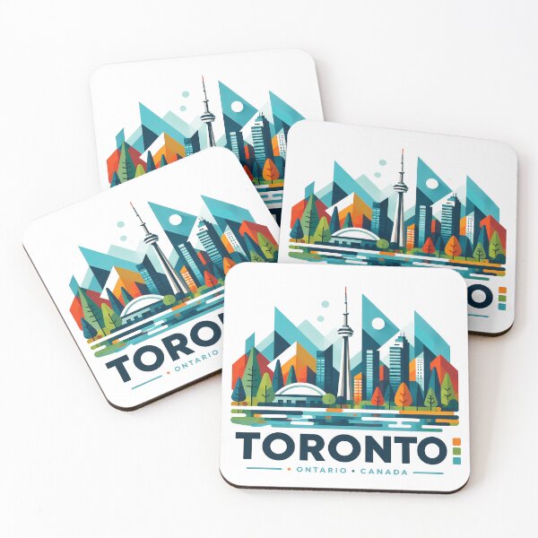 Item preview, Toronto Canada Travel Souvenir - CN Tower & Waterfront Skyline Art designed and sold by OzzFrequency.