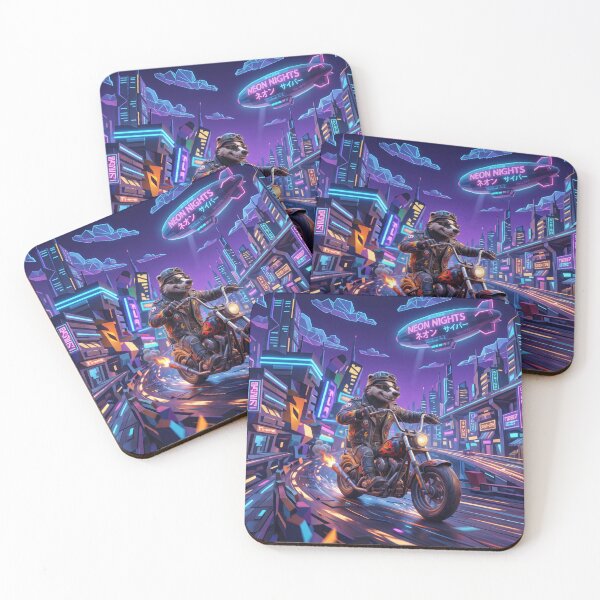 Item preview, Badger Biker in Neon City designed and sold by AnnArtshock.
