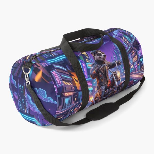 Item preview, Badger Biker in Neon City designed and sold by AnnArtshock.